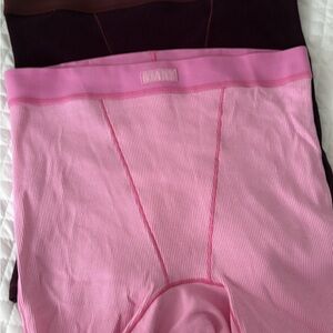 SKIMS Ribbed boxers size S